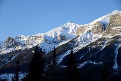 19B Mount Rundle Ridge Near East End Just After Sunrise From Trans Canada Highway Near Canmore In Winter.jpg